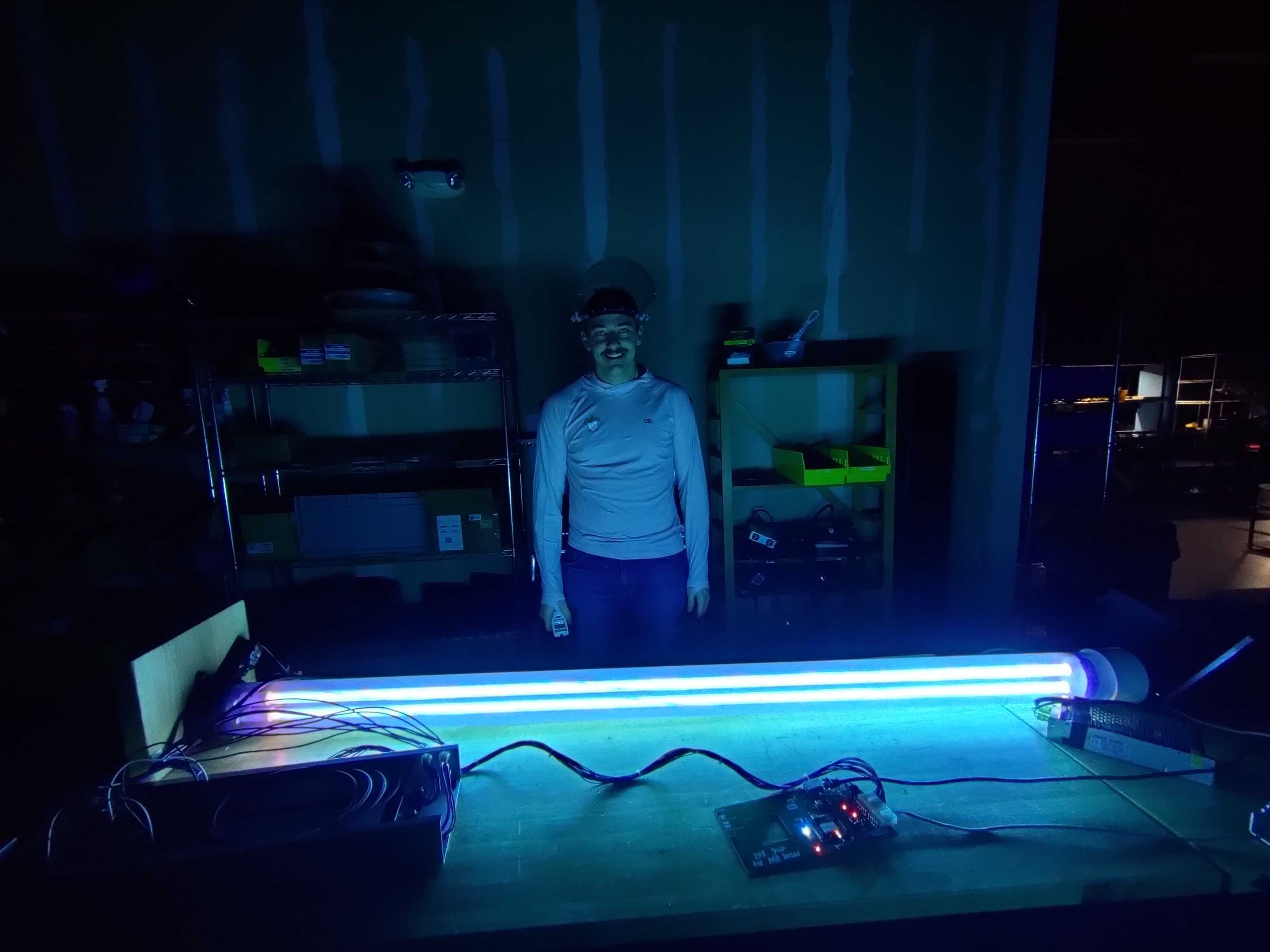 UVC bulb safety enclosure